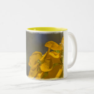 Caneca De Café Em Dois Tons Wallflower Ocidental