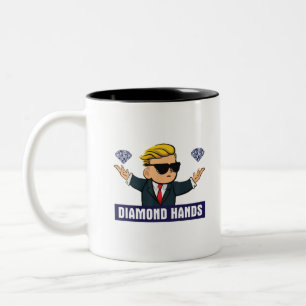 Caneca De Café Em Dois Tons Wallstreetbetbetes Diamond Hands - Op Mercado de a