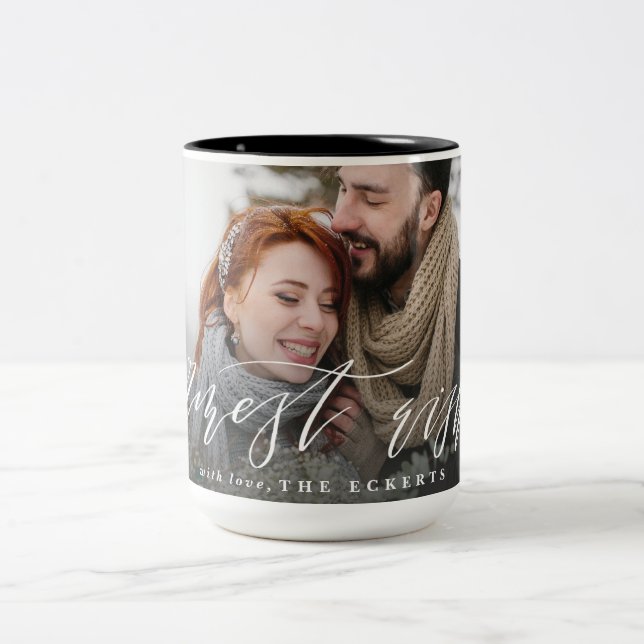 CANECA DE CAFÉ EM DOIS TONS WARMEST WISHES (Centro)