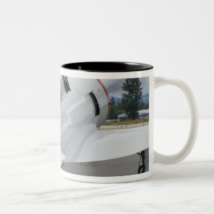 Caneca De Café Em Dois Tons Washington, Olympia, airshow militar. 6