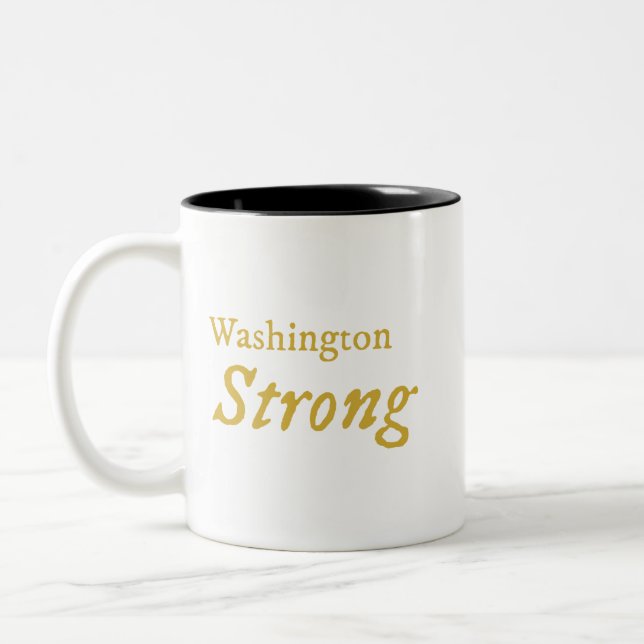 Caneca De Café Em Dois Tons Washington Strong Coffee Mug (Esquerda)