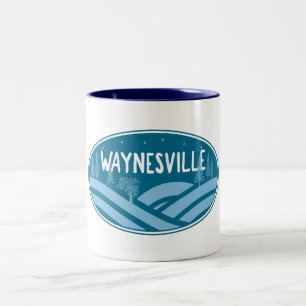 Caneca De Café Em Dois Tons Waynesville Carolina do Norte ao Ar Livre