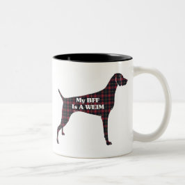 Caneca De Café Em Dois Tons Weimaraner BFF Mug