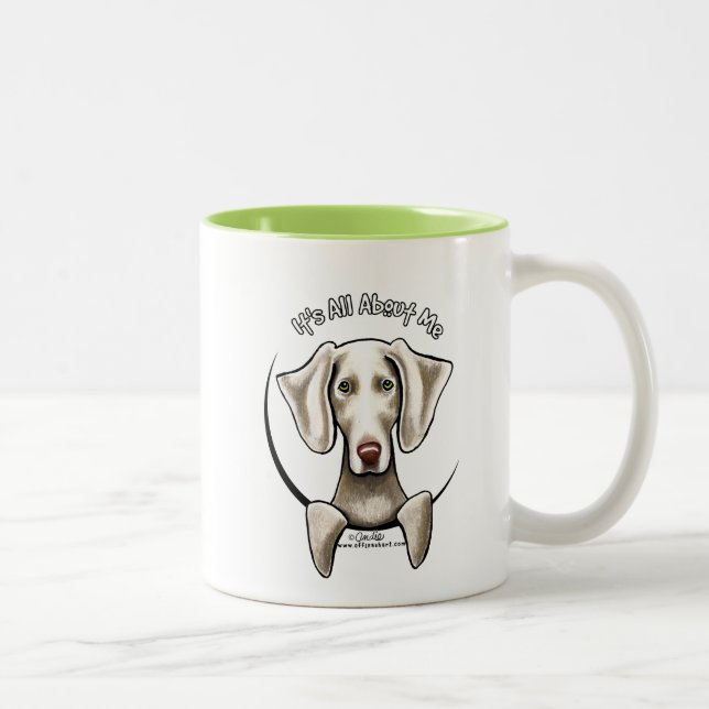 Caneca De Café Em Dois Tons Weimaraner IAAM (Direita)