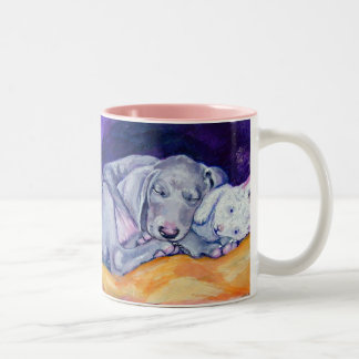 Caneca De Café Em Dois Tons Weimaraner Puppy Mug