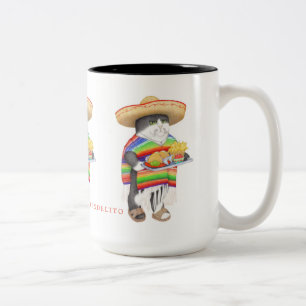 Caneca De Café Em Dois Tons WENDELITO Tall Black Dois Tons Mug