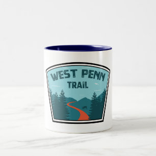 Caneca De Café Em Dois Tons West Penn Trail Pensilvânia