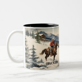 Caneca De Café Em Dois Tons Western Cowboy Personalizado