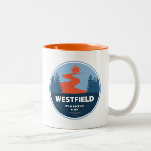 Caneca De Café Em Dois Tons Westfield Wild E Scenic River Massachusetts