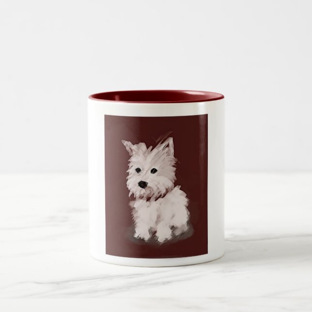Caneca De Café Em Dois Tons Westie (Centro)