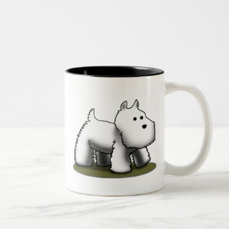 Caneca De Café Em Dois Tons Westie menor