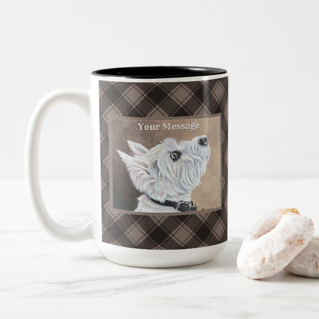 Caneca De Café Em Dois Tons Westin Procurando Perfil B (Com Donut)