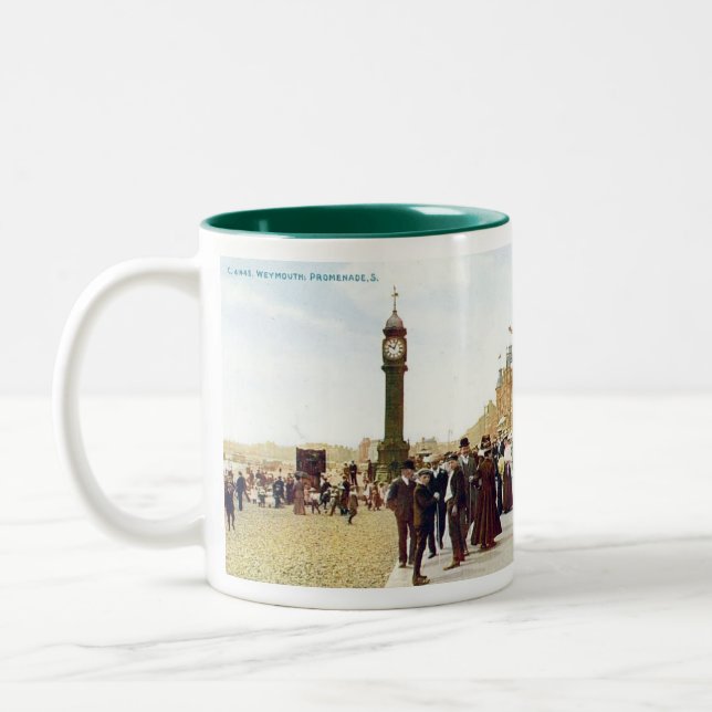Caneca De Café Em Dois Tons Weymouth Souvenir Mug (Esquerda)