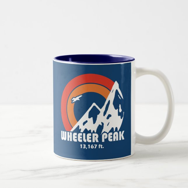Caneca De Café Em Dois Tons Wheeler Peak Sun Eagle (Direita)