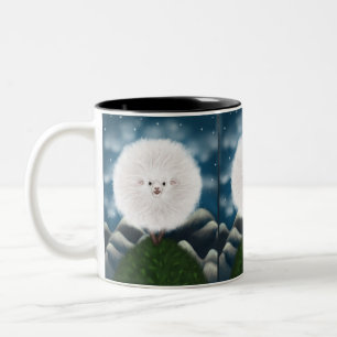 Caneca De Café Em Dois Tons Whimsical Wooly: Bobo Super Fluffy Sheep no