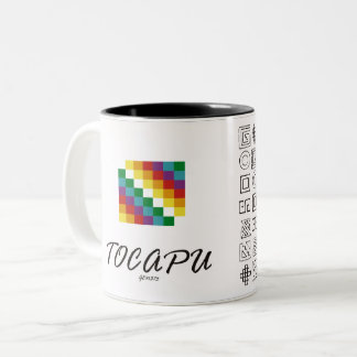 Caneca De Café Em Dois Tons Whipala y Tocapu