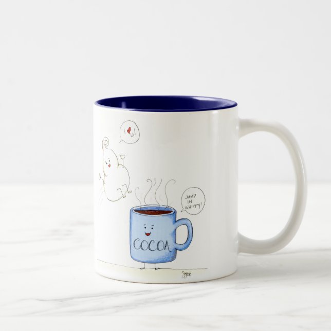Caneca De Café Em Dois Tons Whippy & cacau (Direita)