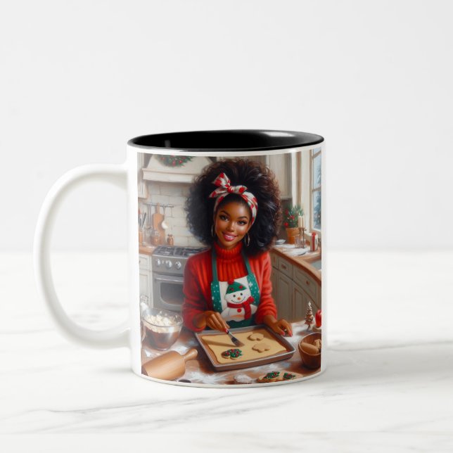 Caneca De Café Em Dois Tons "Whisk, Sip, Slay" Baking (Esquerda)