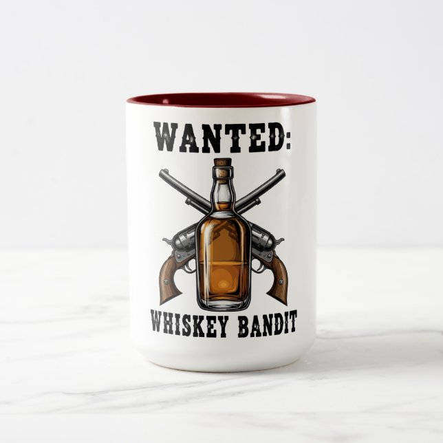 Caneca De Café Em Dois Tons Whiskey Bandit (Centro)