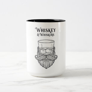 Caneca De Café Em Dois Tons Whiskey e Whiskers