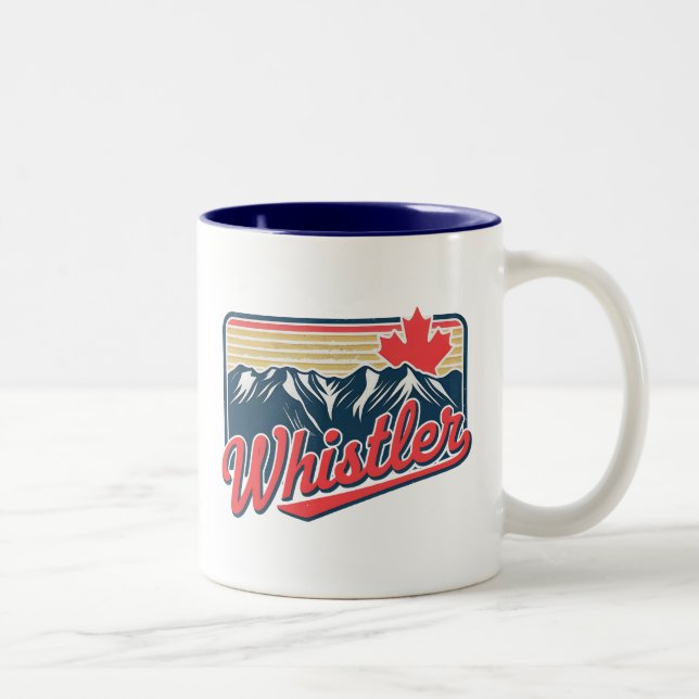 Caneca De Café Em Dois Tons Whistler BC Canada (Direita)