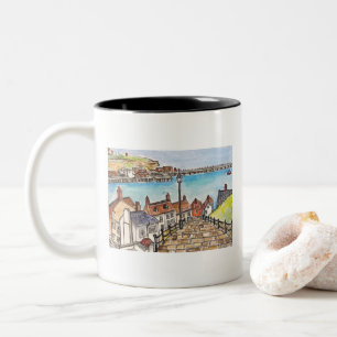 Caneca De Café Em Dois Tons Whitby, Inglaterra