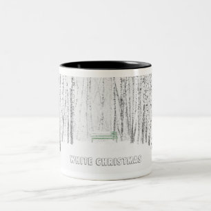 Caneca De Café Em Dois Tons White Christmas Tale