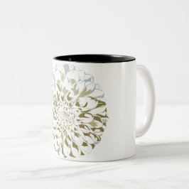 Caneca De Café Em Dois Tons White Dahlia Coffee Mug