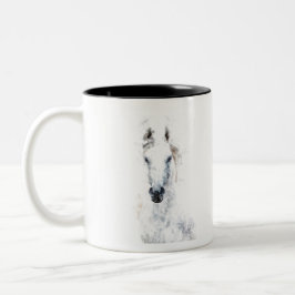 Caneca De Café Em Dois Tons White Horse