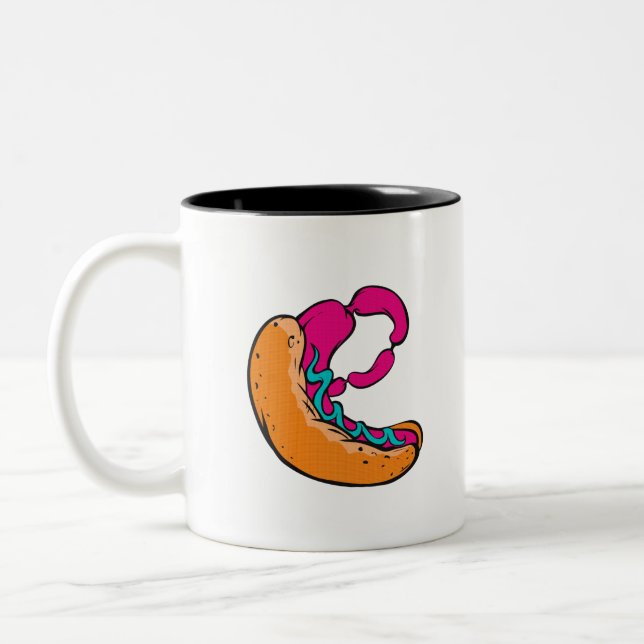 Caneca De Café Em Dois Tons Wiener estranho (Esquerda)