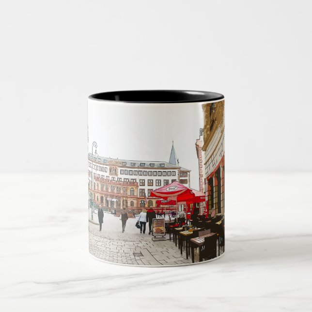 Caneca De Café Em Dois Tons Wiesbaden, praça do mercado, câmara municipal - (Centro)