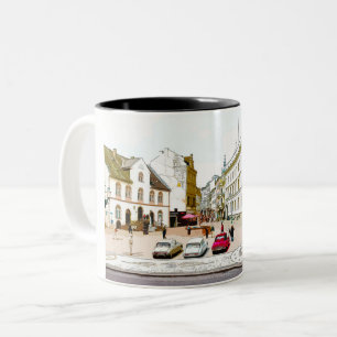 Caneca De Café Em Dois Tons Wiesbaden, praça do mercado, Street view - German