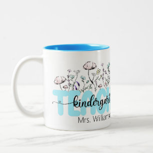 Caneca De Café Em Dois Tons Wildflower A encantador presente para professores