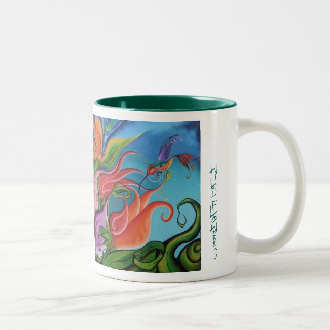 Caneca De Café Em Dois Tons Wildflowers (Direita)