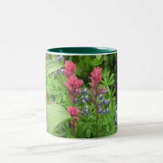 Caneca De Café Em Dois Tons Wildflowers do desfiladeiro