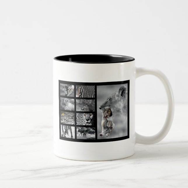 Caneca De Café Em Dois Tons Wildlife de vez de ânus (Direita)