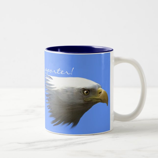 Caneca De Café Em Dois Tons Wildlife Supporter Bald Eagle Mug (Direita)