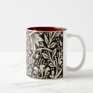 Caneca De Café Em Dois Tons William Morris Daffodil Floral Wallpaper
