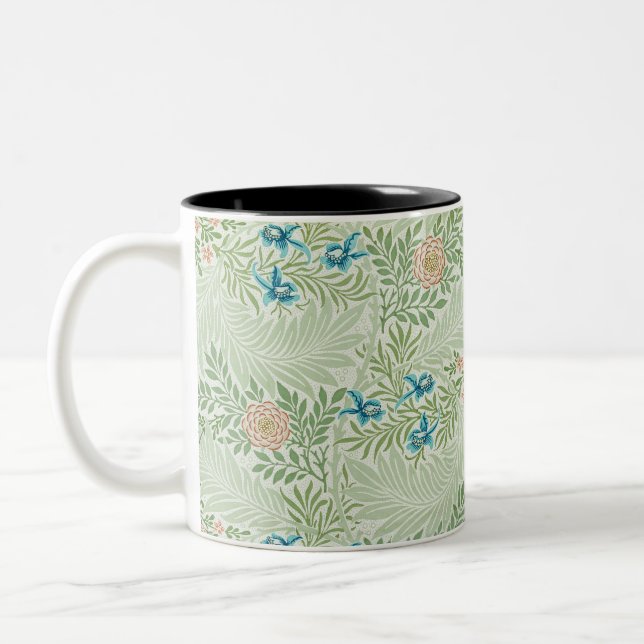 Caneca De Café Em Dois Tons William Morris Larkspur (Esquerda)