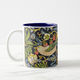 Caneca De Café Em Dois Tons William Morris - Padrão Floral de Thief de Morango