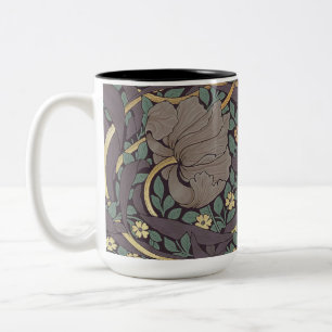 Caneca De Café Em Dois Tons William Morris Pimpernel Vintage Pattern Two-Tone