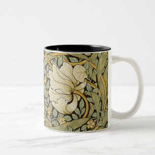 Caneca De Café Em Dois Tons William Morris Pimpernel Vintage Pré-Raphaelite