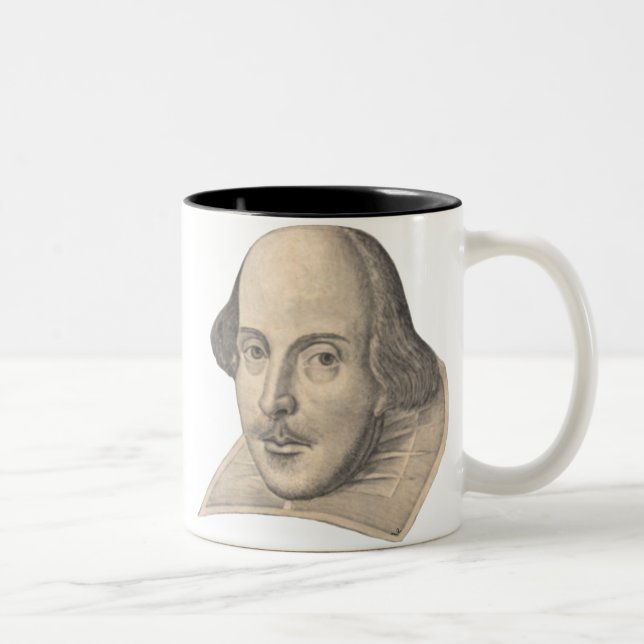 Caneca De Café Em Dois Tons William Shakespeare (Direita)