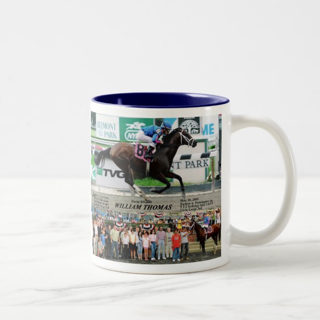 Caneca De Café Em Dois Tons William T. 5-30-09 alto (Direita)