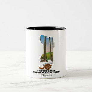 Caneca De Café Em Dois Tons Wilson's Creek National Battlefield, Missouri, USA