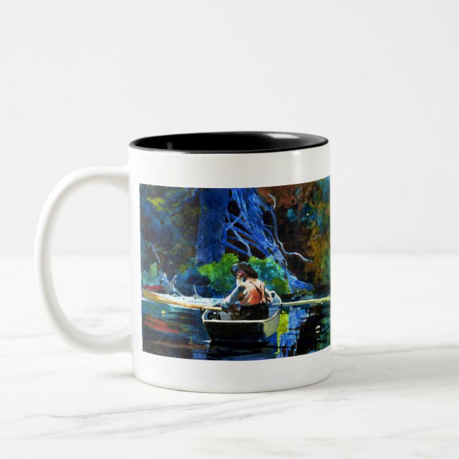 Caneca De Café Em Dois Tons Winslow Homer The Adirondack Guide (Esquerda)