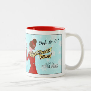 Caneca De Café Em Dois Tons WINTER DIVA - Live Love Sparkle!