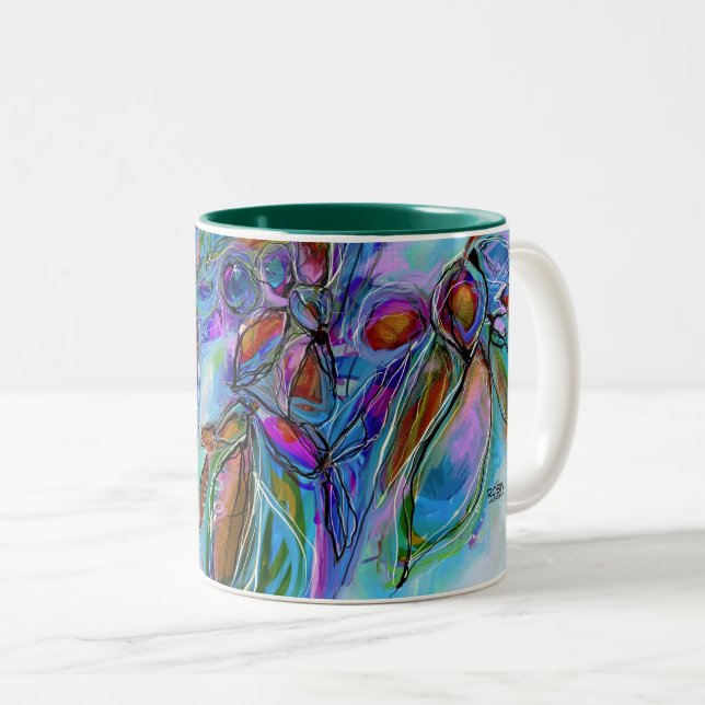 Caneca De Café Em Dois Tons Winterberry Mug (Frente Esquerda)