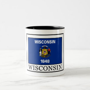 Caneca De Café Em Dois Tons Wisconsin