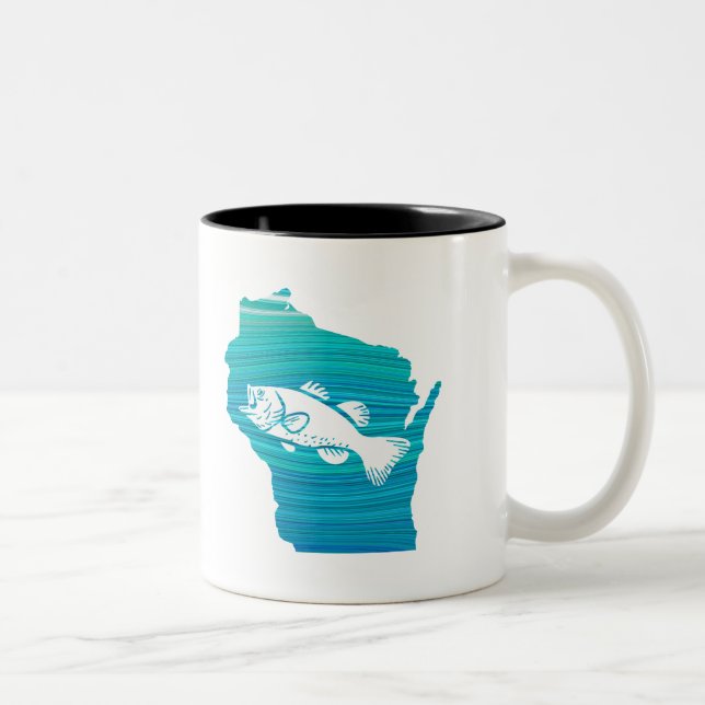 Caneca De Café Em Dois Tons Wisconsin Wave Fisheries (Direita)